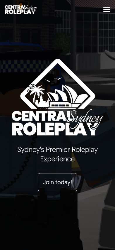 Screenshot of centralsrp.au on mobile