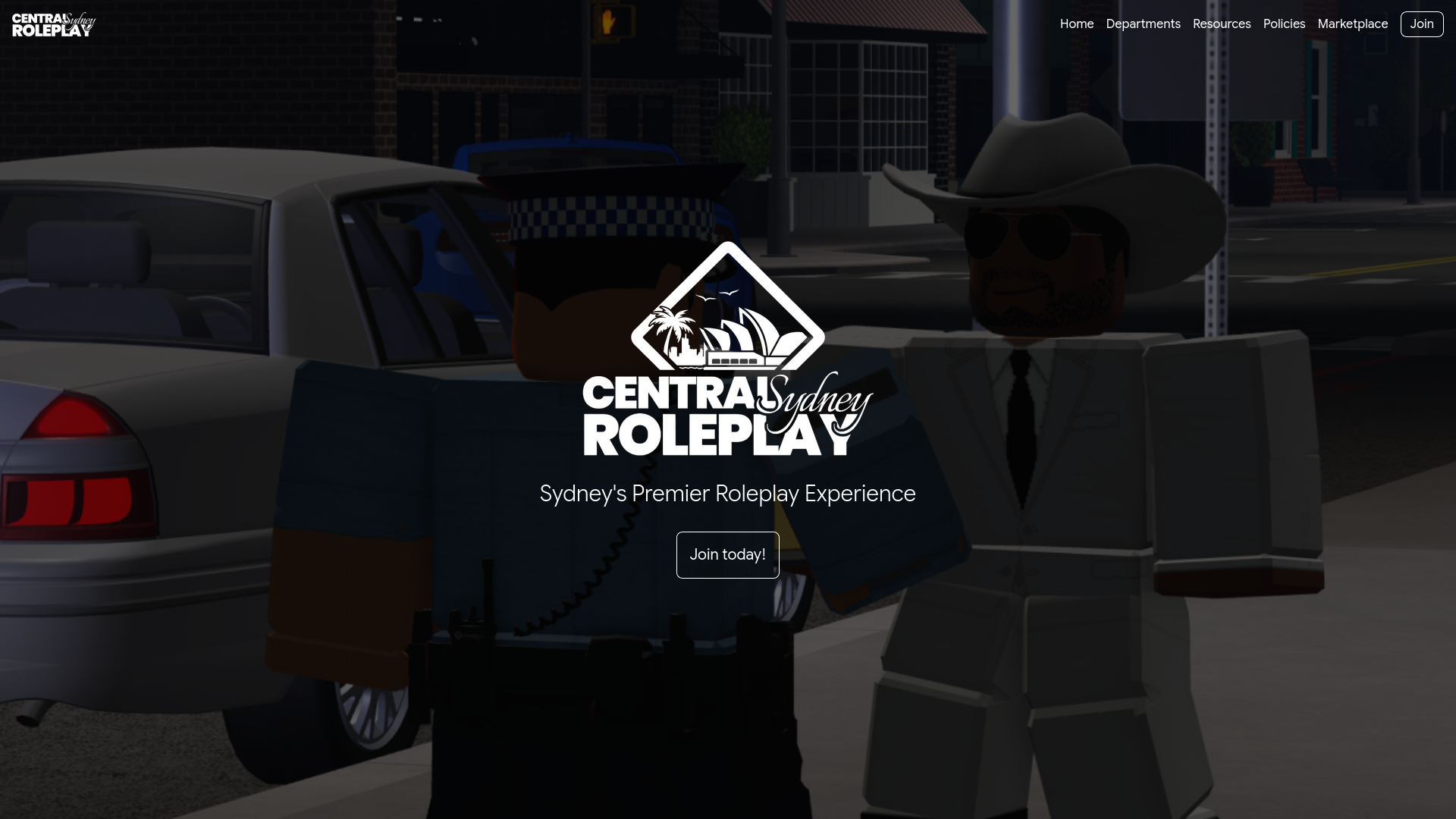 Screenshot of centralsrp.au on laptop