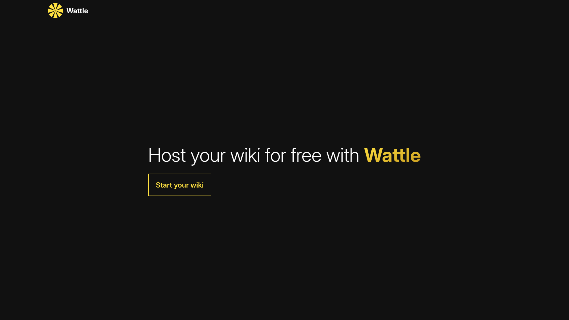 Screenshot of wattle.wiki on laptop